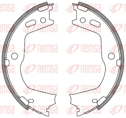 Комплект гальмівних колодок, стоянкове гальмо   4666.00   REMSA