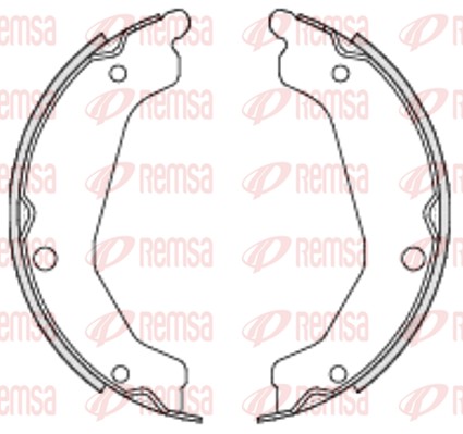 Комплект гальмівних колодок, стоянкове гальмо   4694.00   REMSA