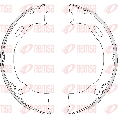 Комплект тормозных колодок, стояночная тормозная система   4695.00   REMSA