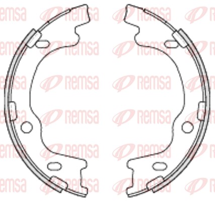 Комплект гальмівних колодок, стоянкове гальмо   4699.00   REMSA