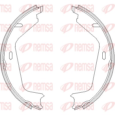 Комплект тормозных колодок, стояночная тормозная система   4726.00   REMSA