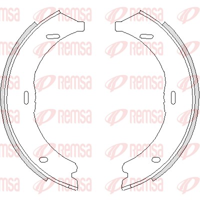 Комплект тормозных колодок, стояночная тормозная система   4745.00   REMSA