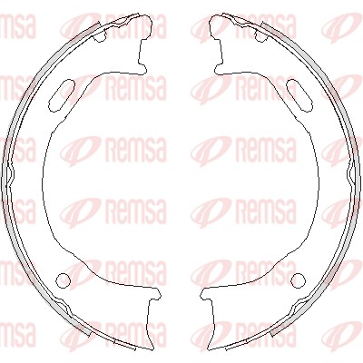Комплект тормозных колодок, стояночная тормозная система   4747.00   REMSA