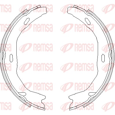 Комплект тормозных колодок, стояночная тормозная система   4751.00   REMSA