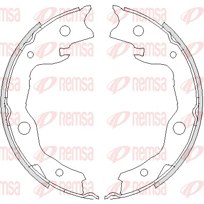 Комплект тормозных колодок, стояночная тормозная система   4752.00   REMSA