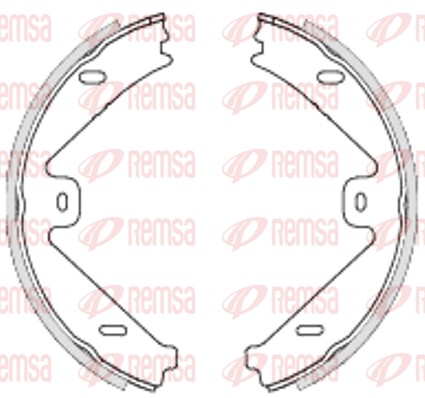 Комплект тормозных колодок, стояночная тормозная система   4754.00   REMSA