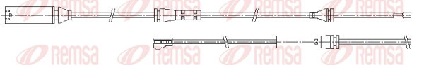 Конт. попер. сигналу, знос гальм. накл.   001164   REMSA