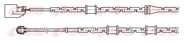 Конт. попер. сигналу, знос гальм. накл.   001177   REMSA