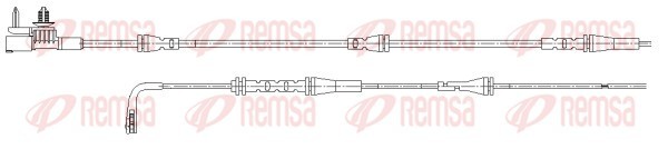 Конт. попер. сигналу, знос гальм. накл.   001184   REMSA