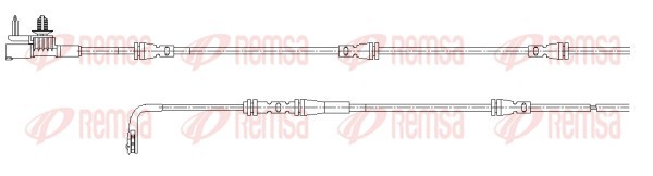 Сигнализатор, износ тормозных колодок   001185   REMSA