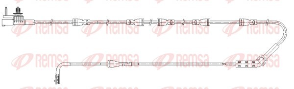 Конт. попер. сигналу, знос гальм. накл.   001192   REMSA