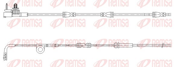 Конт. попер. сигналу, знос гальм. накл.   001193   REMSA