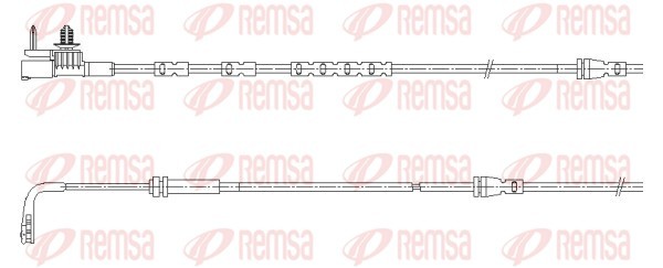 Конт. попер. сигналу, знос гальм. накл.   001196   REMSA