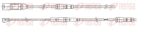 Конт. попер. сигналу, знос гальм. накл.   001199   REMSA
