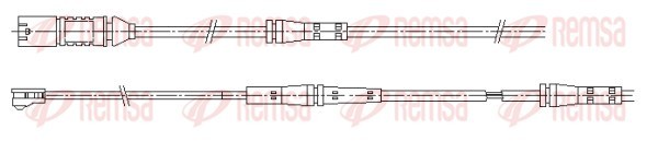 Сигнализатор, износ тормозных колодок   001201   REMSA