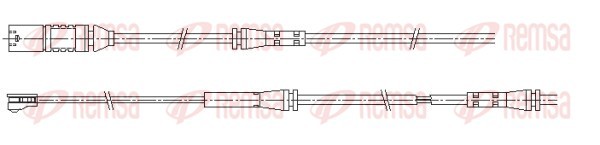 Сигнализатор, износ тормозных колодок   001202   REMSA
