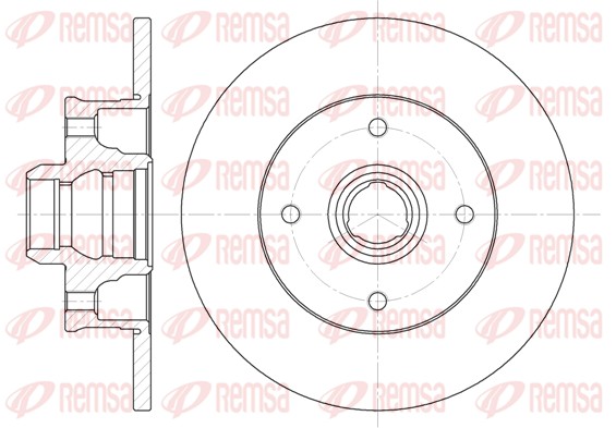Тормозной диск   6024.00   REMSA