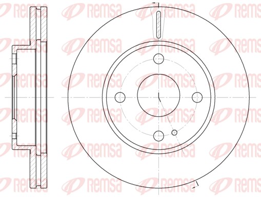 Тормозной диск   6056.10   REMSA