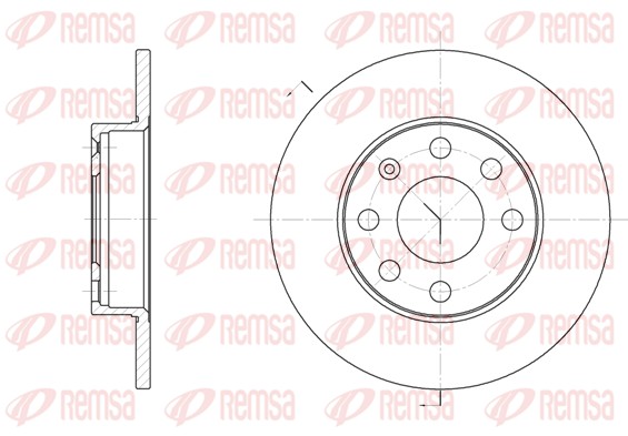 Тормозной диск   6057.00   REMSA