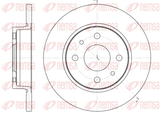 Тормозной диск   6089.00   REMSA