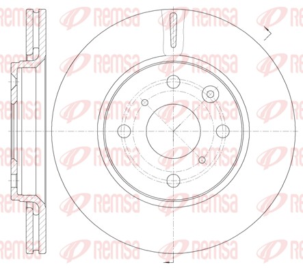 Тормозной диск   61003.10   REMSA