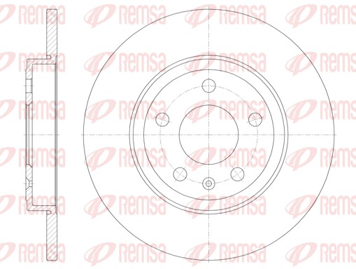 Тормозной диск   61011.00   REMSA