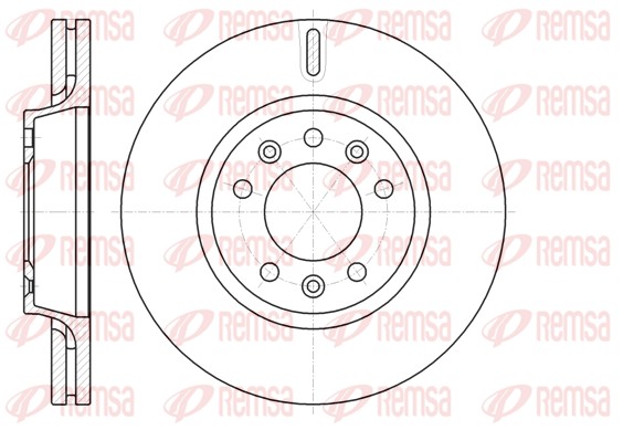 Тормозной диск   61052.10   REMSA