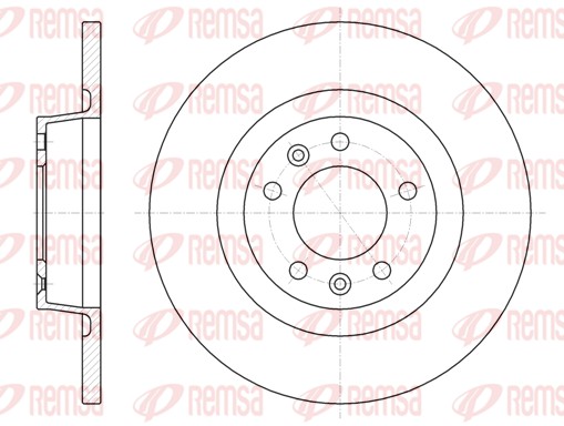 Тормозной диск   61053.00   REMSA