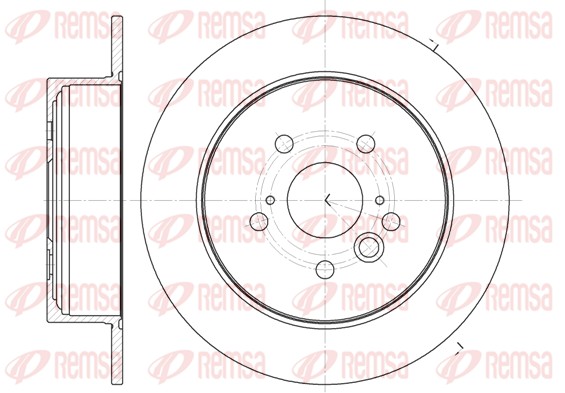 Тормозной диск   61089.00   REMSA