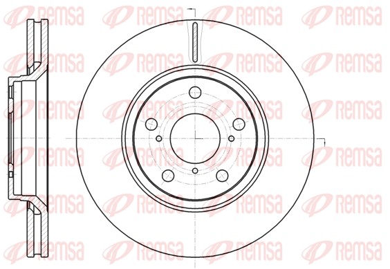 Тормозной диск   61121.10   REMSA