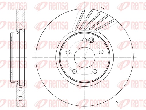 Тормозной диск   61127.10   REMSA