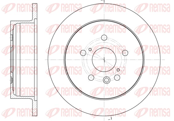Гальмівний диск   61158.00   REMSA