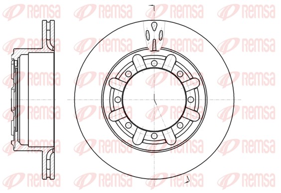 Гальмівний диск   61170.10   REMSA