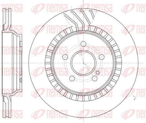 Гальмівний диск   61187.10   REMSA