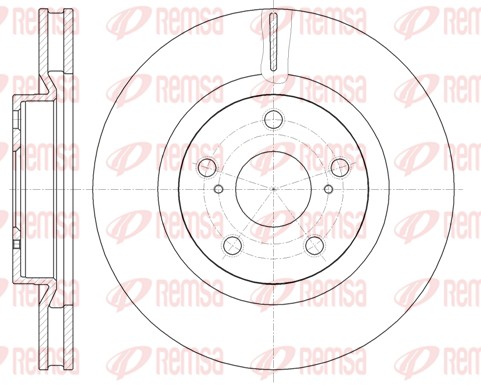 Гальмівний диск   61189.10   REMSA