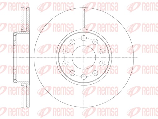 Тормозной диск   61227.10   REMSA