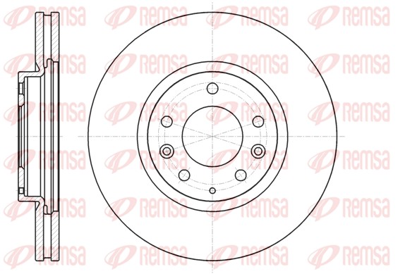 Гальмівний диск   61236.10   REMSA