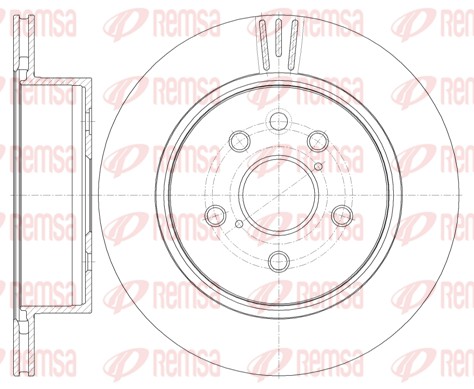Гальмівний диск   61255.10   REMSA