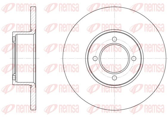 Тормозной диск   6127.00   REMSA