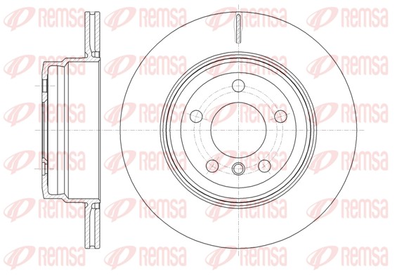 Тормозной диск   61287.10   REMSA