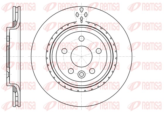 Тормозной диск   61305.10   REMSA