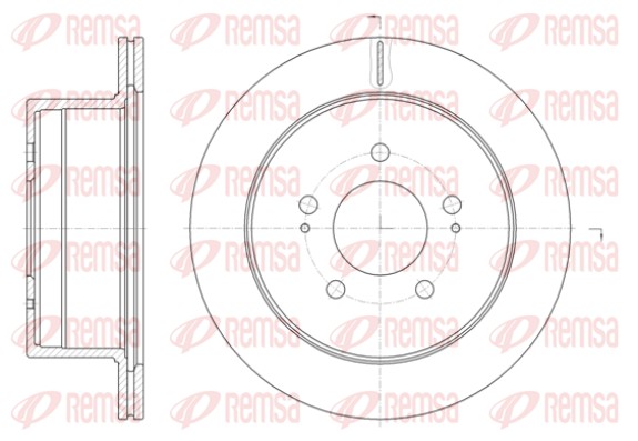 Гальмівний диск   61398.10   REMSA