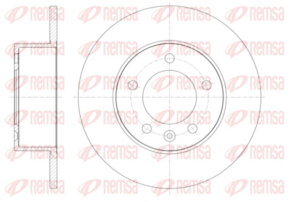 Гальмівний диск   61412.00   REMSA