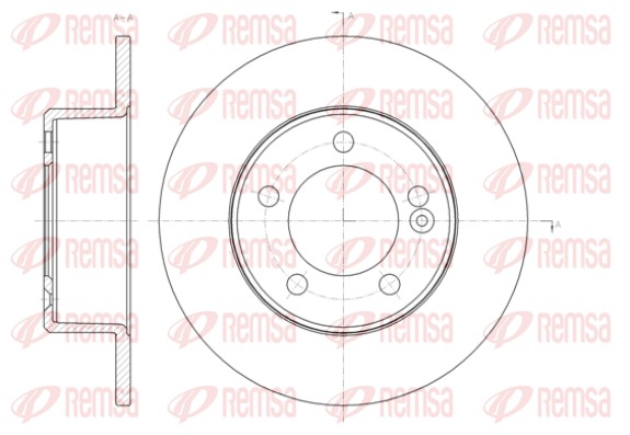 Тормозной диск   61433.00   REMSA