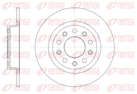 Тормозной диск, REMSA 61445.00 Тормозной диск, REMSA 61445.00