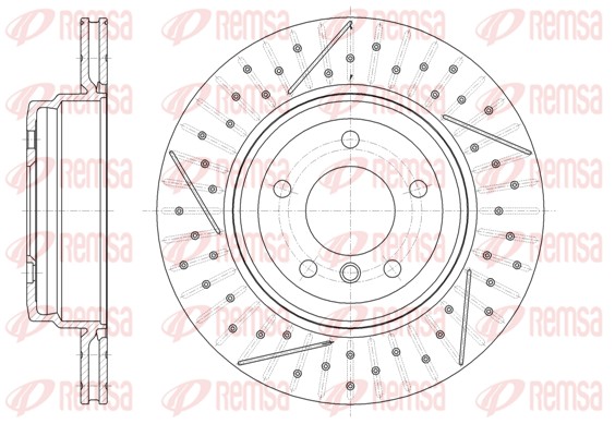 Гальмівний диск   61451.10   REMSA