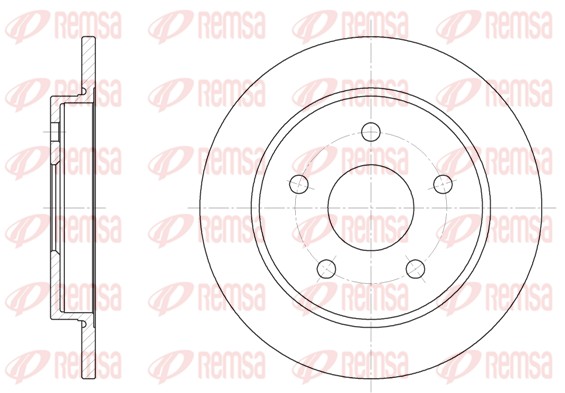 Тормозной диск   6147.00   REMSA