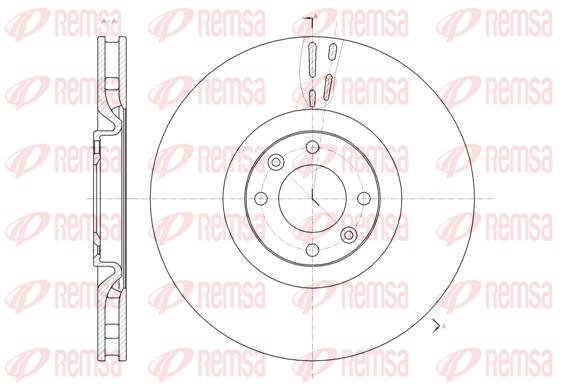 Тормозной диск   61470.10   REMSA