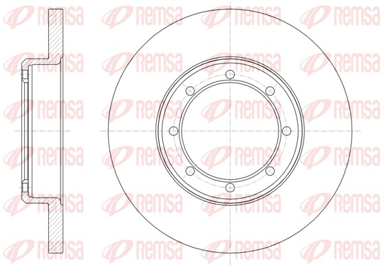 Гальмівний диск   61476.00   REMSA