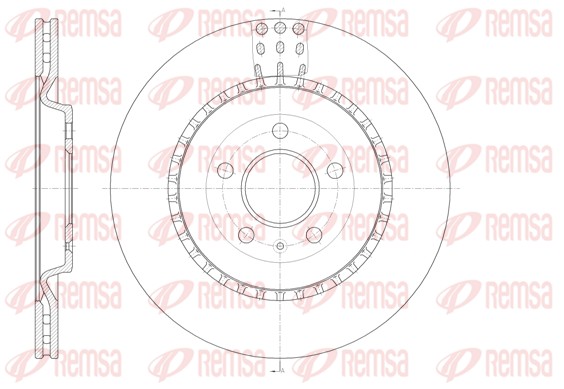 Тормозной диск   61492.10   REMSA